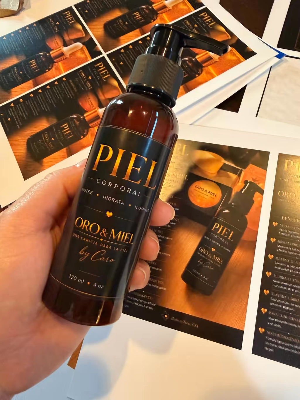 PIEL ORO Y MIEL CORPORAL 120 ml