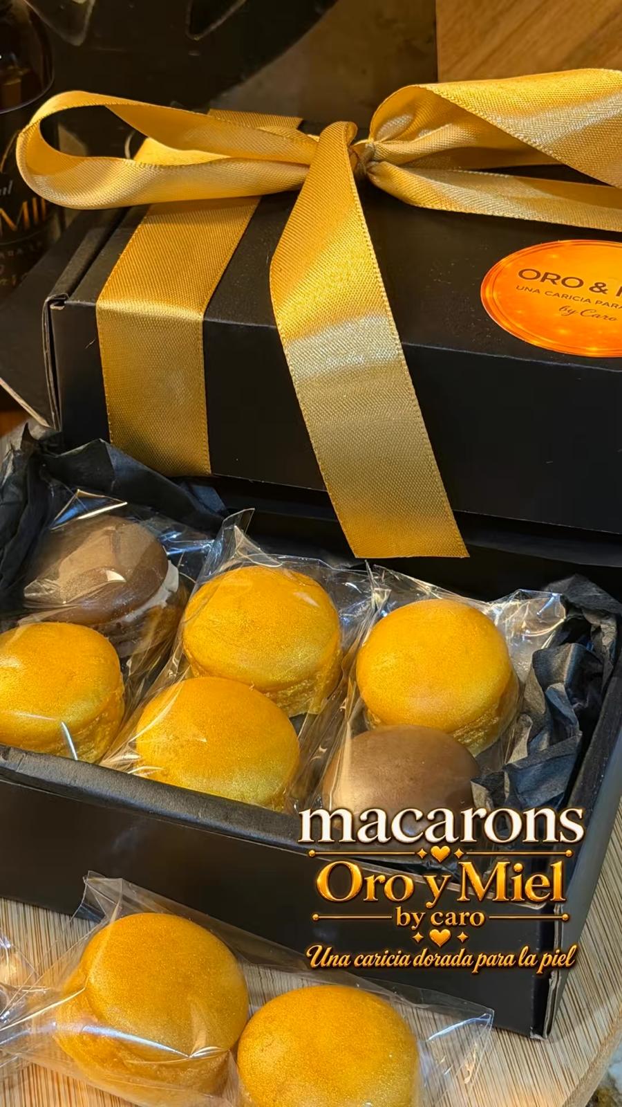 Set de 6 Macarons Oro y Miel (Surtido de café y Oro y Miel)